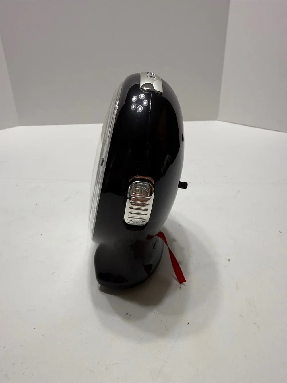 Sharp Black and White Alarm Clock - Classic Table Clock